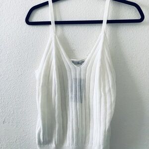 Mango Elegant White Knit Women's Top NWT